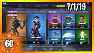 DARK BOMBER & OBLIVION RETURN | 60 Second Fortnite Shop (Fortnite Battle Royale)