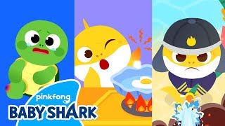 Baby Shark, Watch Out the Fire! | +Compilation | Safety Songs for Kids 