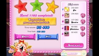 Candy Crush Saga Level 1103 NEW ★★★ NO BOOSTER