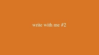 write with me #2