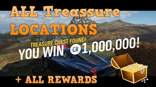 FORZA Horizon 4 : Fortune island : All Treasure Locations : Easy Credits