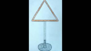 Рисуем дорожный знак - Draw a road sign - 绘制一个路标