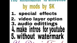 Kinemaster cracked easy steps 2017