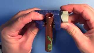 How to cut copper tube with a pipe cutter tool