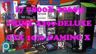 X-SERIES i7 7800X & X299-DELUXE & GEFORCE GTX MASTERBOX PRO 5
