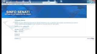 Matricula Via Web Senati
