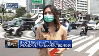 Begini Kondisi Halte Transjakarta Usai Aksi Demo Tolak UU Ciptaker