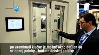 detská poistka okna | uzamykateľná kľučka | sklopno-otváravé okno | MACO kovanie