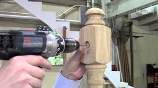 How To Connect Handrail To A Newel Post Using The Slip Fix UT Rail Bolt