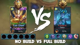 Mobile Legends 1vs1 No Build vs Full Build! (Glorious Legends vs master)
