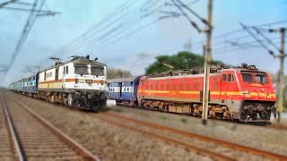 4 Overtake Back to Back : Mumbai Mail + Shantiniketan + vibhuti Express