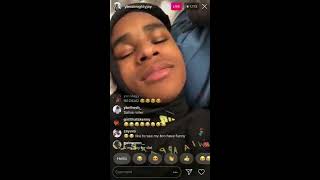 (NASTY ? MUST WATCH)YBNalmightyjay let’s dream doll spit in his mouth & sit on his face on I.G live