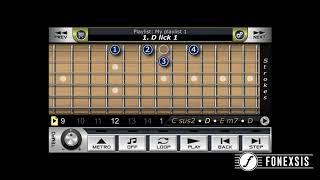 Fonexsis. Swybrid Picking App. How to use GUITAR DRILLER in brief