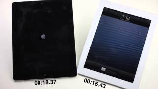iPad 3 LTE vs iPad 4 WiFi - Boot up speed test