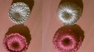 Como hacer botones a a ganchillo o crochet