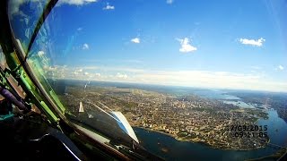 Иркутск. Посадка из кабины пилота