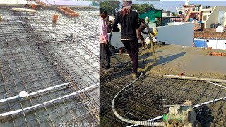 छत की ढलाई । How to make house lintle(लिंटर)/full process of linter,concrete slab ,rcc slab