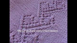 Ажурный узор для кофты. Вязание спицами.Knitting(Hobby).
