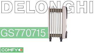 Delonghi GS770715 (WH) - масляный обогреватель на 7 секций - Видеодемонстрация от Comfy