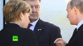 ЗНАМЕНИТАЯ встреча Путин, Обама и Порошенко!