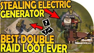 STEALING a ELECTRIC GENERATOR - BEST DOUBLE RAID LOOT EVER - Last Day On Earth Survival 1.7.2 Update
