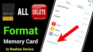 How To Format Sd Card Card In Realme Phone | Memory Card Ko Format Kaise Kare | Delete All Data