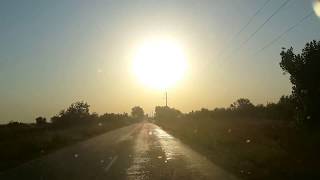 The road from Azure to Skadovsk to the market дорога от Лазурного к Скадовску к рынку