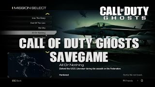 Call of Duty Ghosts Save Game Download