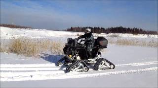 Yamaha Grizzly 700 CFMOTO X6 CFMOTO X8 на гусеницах Camoplast Tatou 4S
