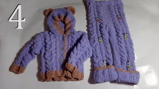 Как связать костюм для детей до 1,5 года часть 4