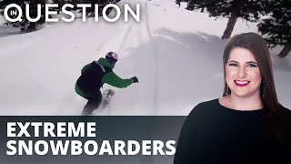 Extreme snowboarders take to high-flying slopes in Wyoming