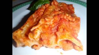 Cannelloni con ragù di soia