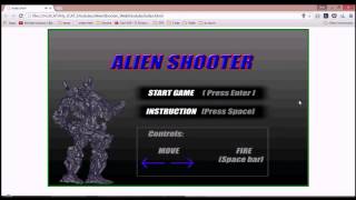HTML5 game - Alien Shooter