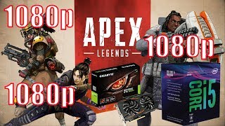 Apex Legend Gtx 1050 ti I5 8400 8gb ram 1080p Benchmarks