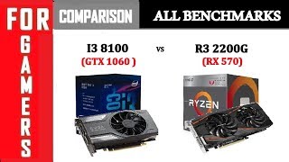 R3 2200G + RX 570 vs I3 8100 + GTX 1060 | Comparison |
