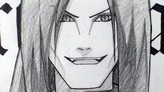 Как нарисовать аниме. Орочимару "Наруто" . Orochimaru
