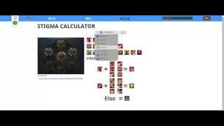 Calculador de estigmas AION