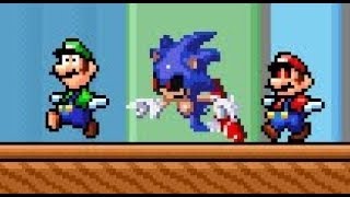 Super Mario Bros. X 1.4.4 (SMBX) - Star Mario Vs Sonic.exe - Luigi Survived