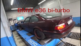 BMW e36 2.5. Диностенд. Улучшил время разгона. Bmw против Suzuki 600