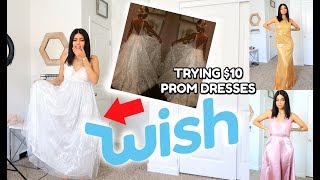 I Tried Prom Dresses From Wish (IM SURPRISED!)