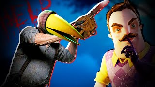 ПРИВЕТ СОСЕД 2. ВОРОН ГОНЯЕТСЯ ЗА МНОЙ С ПИЛОЙ В игре HELLO NEIGHBOR 2 АЛЬФА 1.5