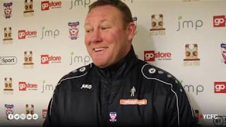 York City 1-0 Kettering Town | Steve Watson Post-Match