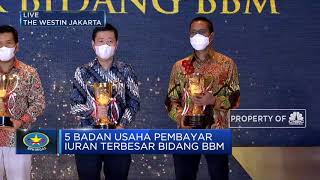 Penghargaan BPH Migas Kategori Badan Usaha Pembayaran Iuran Terbesar Bidang BBM