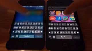 Cравнение скорости работы iPhone 4 на iOS 7.1.2 против iPhone 4s на iOS 8.2 beta 1