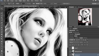 Блогер Екатерина Козлова (Рысь).Рисунок в Рhotoshop.