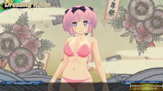 SENRAN KAGURA Hibari grope and kiss