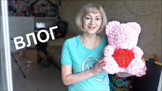 Мишка из роз/ Юбилей сына/ Влог #Мамачоли