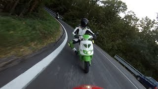 Rs 250 cc on board camera [Zip Sp 172 cc, T-Max 500, Z750 e Ninja 636]