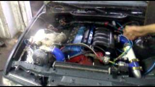 bmw e36 325i m50 nv TURBO IHI VF43 strojenie ecumaster k64 www.bmwproject.pl black mat suszara