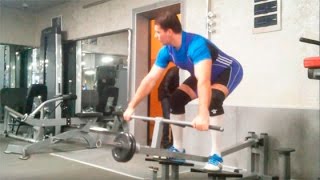 Тяга Т грифа в наклоне: техника выполнения